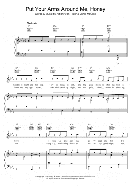 page one of Put Your Arms Around Me (Piano, Vocal & Guitar Chords)