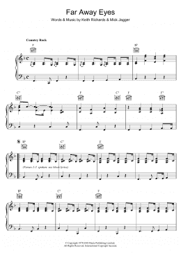 page one of Far Away Eyes (Piano, Vocal & Guitar Chords)