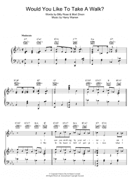 page one of Would You Like To Take A Walk? (Piano, Vocal & Guitar Chords)
