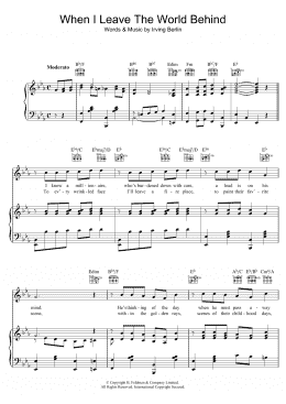 page one of When I Leave The World Behind (Piano, Vocal & Guitar Chords)
