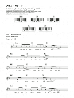 page one of Wake Me Up (Keyboard (Abridged))