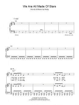 page one of We Are All Made Of Stars (Piano, Vocal & Guitar Chords)
