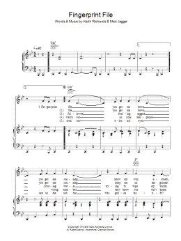 page one of Fingerprint File (Piano, Vocal & Guitar Chords)