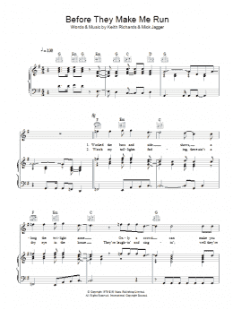 page one of Before They Make Me Run (Piano, Vocal & Guitar Chords)