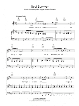 page one of Soul Survivor (Piano, Vocal & Guitar Chords)