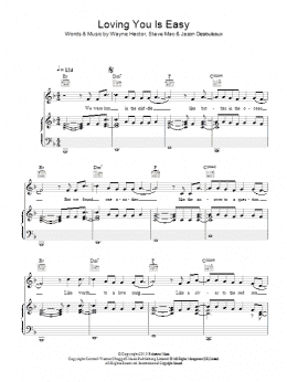 page one of Loving You Is Easy (Piano, Vocal & Guitar Chords)
