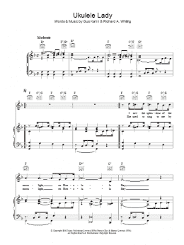 page one of Ukulele Lady (Piano, Vocal & Guitar Chords)