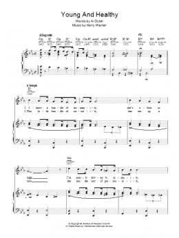 page one of Young And Healthy (Piano, Vocal & Guitar Chords)