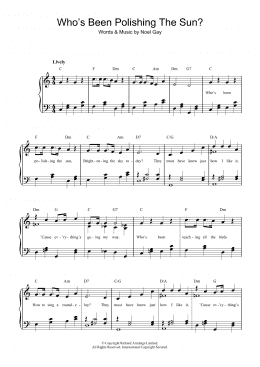 page one of Who's Been Polishing The Sun (Beginner Piano (Abridged))