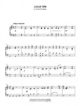 page one of Locus Iste (Piano Solo)