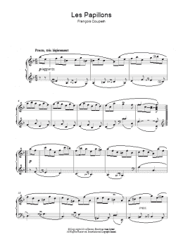 page one of Les Papillons (Piano Solo)