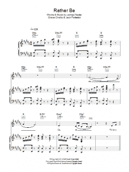page one of Rather Be (Piano, Vocal & Guitar Chords)