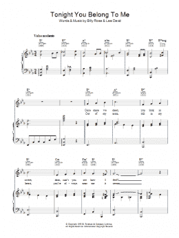 page one of Tonight You Belong To Me (Piano, Vocal & Guitar Chords)