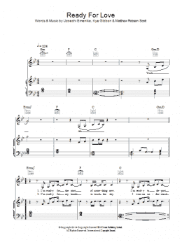 page one of Ready For Your Love (Piano, Vocal & Guitar Chords)