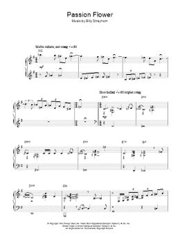 page one of Passion Flower (Piano Solo)