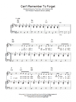 page one of Can't Remember To Forget You (Piano, Vocal & Guitar Chords)