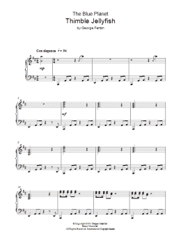 page one of The Blue Planet, Thimble Jelly Fish (Piano Solo)