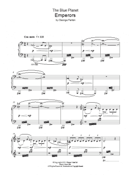 page one of The Blue Planet, Emperors (Piano Solo)