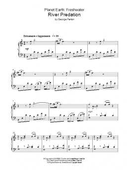 page one of Planet Earth: River Predation (Piano Solo)