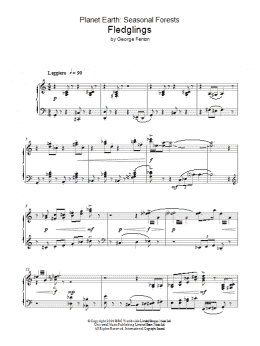 page one of Planet Earth: Fledglings (Piano Solo)