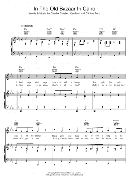 page one of In The Old Bazaar In Cairo (Piano, Vocal & Guitar Chords)