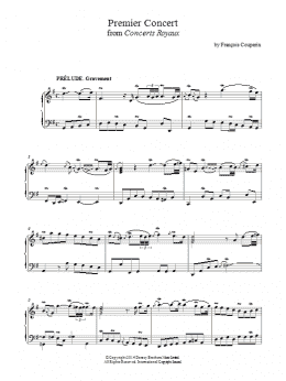 page one of Premier Concert (Concerts Royaux) (Piano Solo)