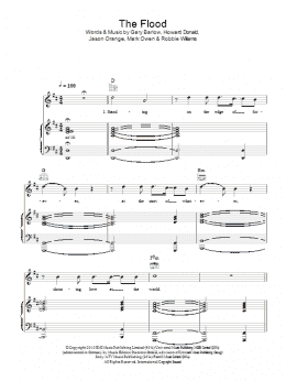 page one of The Flood (Piano, Vocal & Guitar Chords)