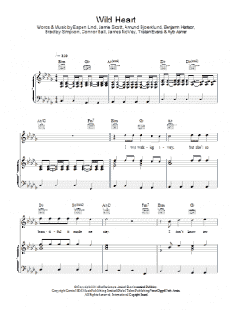 page one of Wild Heart (Piano, Vocal & Guitar Chords)