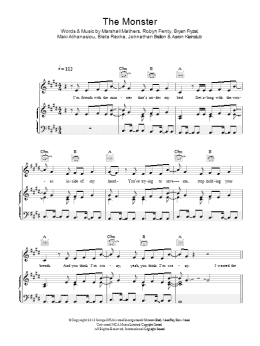 page one of The Monster (Piano, Vocal & Guitar Chords)