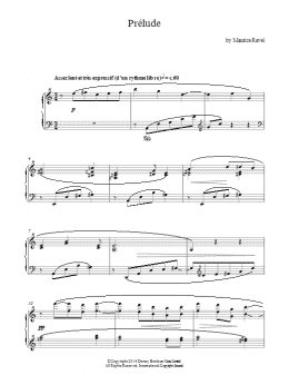 page one of Prelude (Piano Solo)