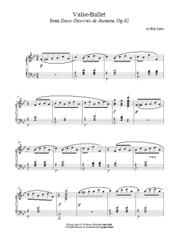 page one of Valse-Ballet, Op. 62 (Piano Solo)