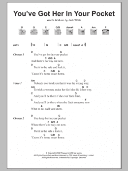 page one of You've Got Her In Your Pocket (Guitar Chords/Lyrics)