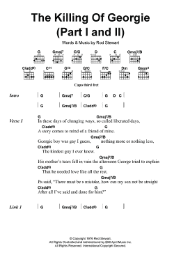 page one of The Killing Of Georgie (Part I and II) (Guitar Chords/Lyrics)