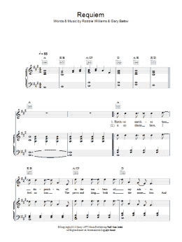 page one of Requiem (Piano, Vocal & Guitar Chords)