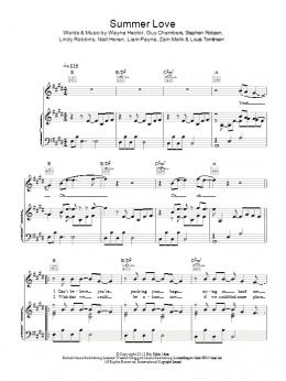 page one of Summer Love (Piano, Vocal & Guitar Chords)