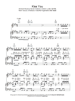 page one of Kiss You (Piano, Vocal & Guitar Chords)