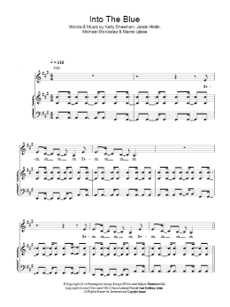 page one of Into The Blue (Piano, Vocal & Guitar Chords)