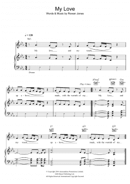 page one of My Love (featuring Jess Glynne) (Piano, Vocal & Guitar Chords)