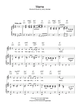 page one of Mame (Piano, Vocal & Guitar Chords)