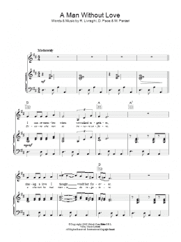 page one of A Man Without Love (Quando M'innamoro) (Piano, Vocal & Guitar Chords)