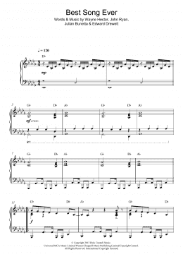 page one of Best Song Ever (Piano Solo)