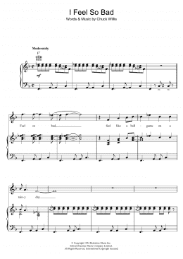 page one of I Feel So Bad (Piano, Vocal & Guitar Chords)