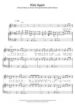 page one of Kids Again (Piano, Vocal & Guitar Chords)
