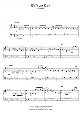 page one of It's Your Day (Piano Solo)