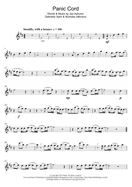 page one of Panic Cord (Flute Solo)