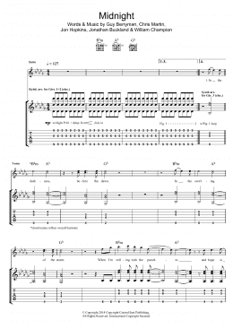 page one of Midnight (Guitar Tab)