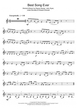 page one of Best Song Ever (Clarinet Solo)