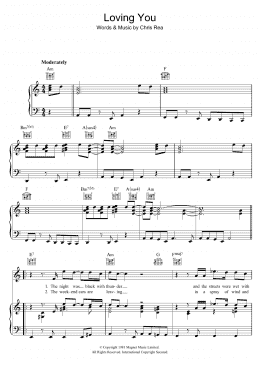 page one of Loving You (Piano, Vocal & Guitar Chords)