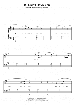page one of If I Didn't Have You (from Monsters, Inc.) (Easy Piano)