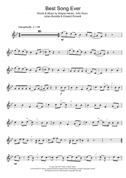 page one of Best Song Ever (Lead Sheet / Fake Book)